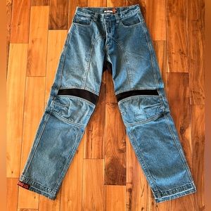 Icon Recon reinforced asphalt denim.  Motorcycle riding pants.